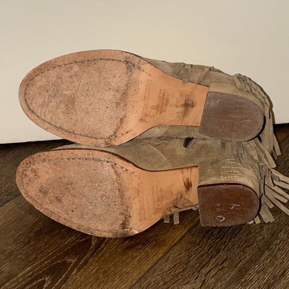 Zadig & Voltaire Fringe Ankle Boots Western Boho Style Women’s Size 38 - Picture 7 of 7